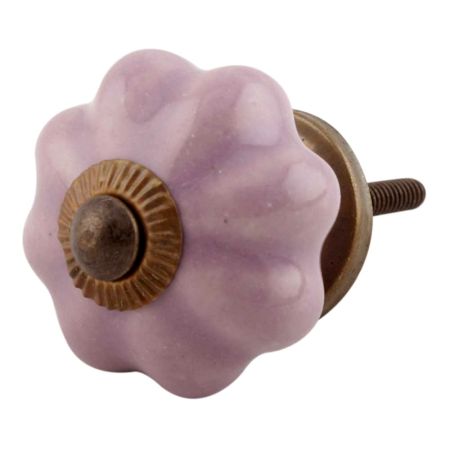 Lavender Medium Ceramic Melon Dresser Knob online